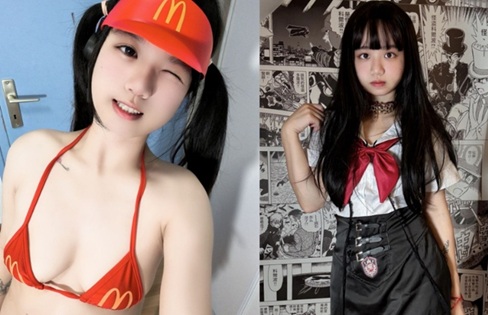 極品大眼睛純欲萌妹【小兔綿綿】最新付費私拍，露臉性愛自慰，年齡不大小母狗屬性已經爆表了