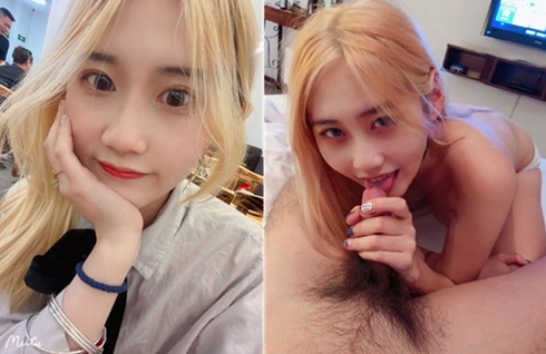 超反差美腿黃毛小姐姐不雅性愛自拍流出，露出調教大方露臉