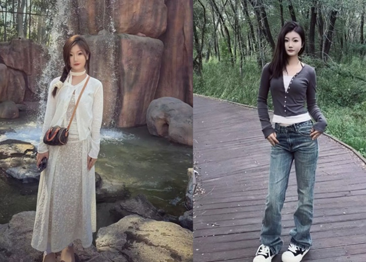 生活照氣質漂亮高不可攀的美女，私下卻是一條小母狗，黑絲肉絲露臉性愛自拍