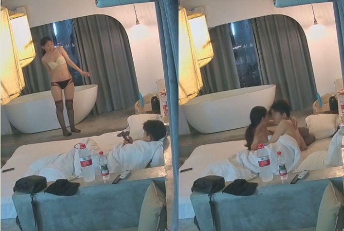 流出酒店稀有海景房偷拍 模特身材大長腿學妹網約奔現 沙發浴缸激戰三天兩夜