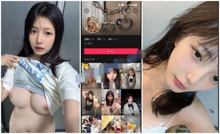 【抖音福利】苗條大奶甜妹【小一yy】狗鏈性愛XO喝尿自慰