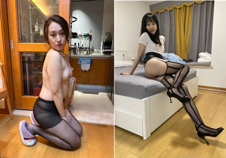 真實良家少婦性愛自拍，無毛黑絲舔腳阿黑顏肏出臀浪