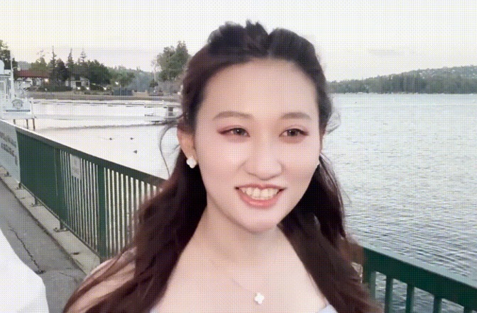 顏值氣質美女國人博主Chloe Lin（林千夜）約炮天真留學生，林千夜清純校園風，165cm中國美人被約炮網友開苞