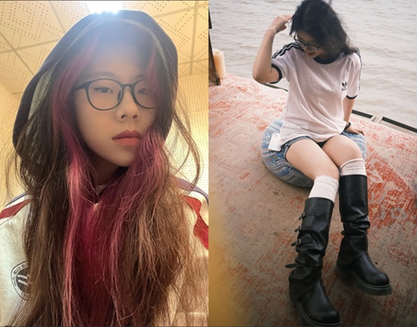 大學生女同情侶真實露臉磨豆腐自拍，短髮假小子戴假陽具瘋狂抽插長髮眼鏡妹，太生猛了