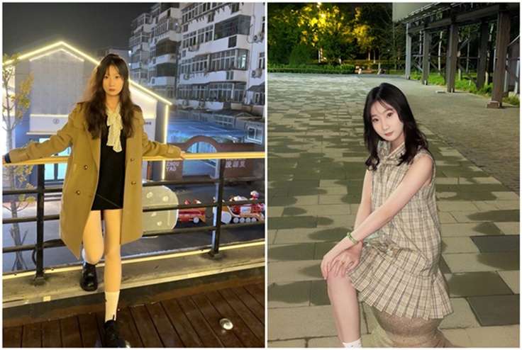 抖音美女小苗鄰家清純臉看著又軟又乖 黑絲過膝襪抬起一條腿讓人站著從後面幹又狠又色