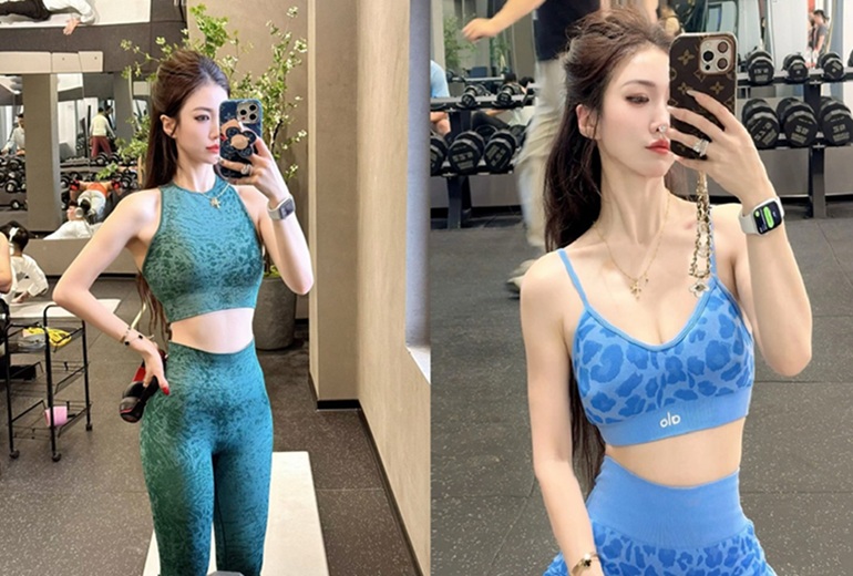抖音健身美女平台裝自律女神衣服高冷造型 線下被金主爸爸調教的母狗一樣各種姿勢隨便操