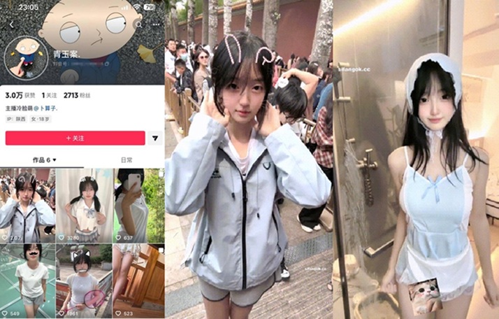 抖音泄密！超可愛清純萌妹【青玉案】最新定製，全裸臉穴同框自慰阿黑顏，這也太反差了
