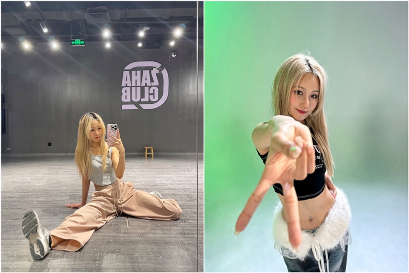 街舞美女愛玩SM喜歡被綁著 鈴鐺項圈黑銬銀鏈夾著乳夾帶著眼罩 被捆綁抽插掐腰後入