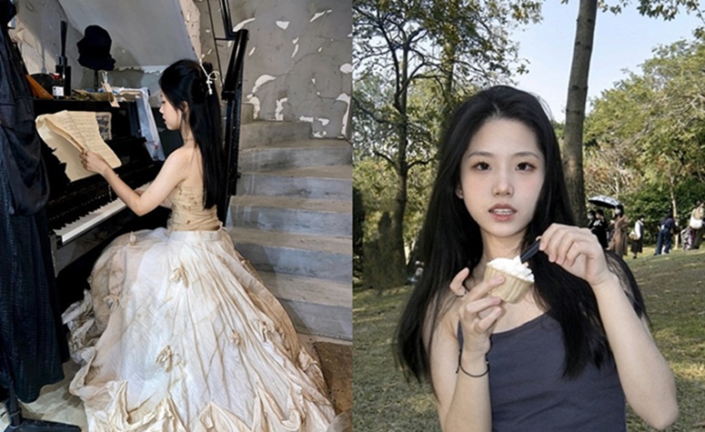 【原檔泄密】溫州清純美女外表斯文 床上特別放的開 黑繩綁背雙手抓著臀部後入車里腳交長髮低頭用手握著含