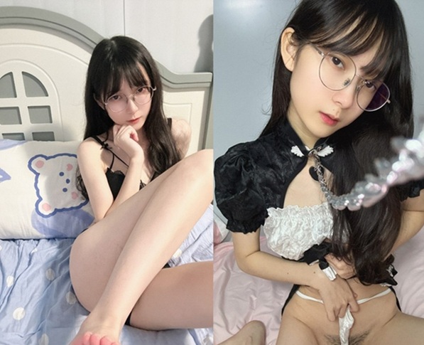嗶哩B站美少女【語擰擰檸】，極品女大發育完美，小穴粉嫩，道具自慰 嬌滴滴的喘息聲誘人