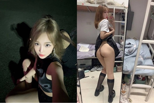 【私拍泄密系列】超級反差女大學生，表面乖巧的萌妹子背地裡是個小騷貨，平時高冷床上喜歡一邊被羞辱一邊挨操！